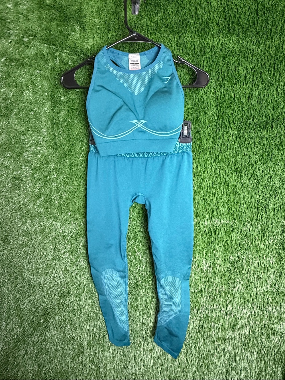 Gymshark Teal Seamless Women's Active Bodysuit Set
